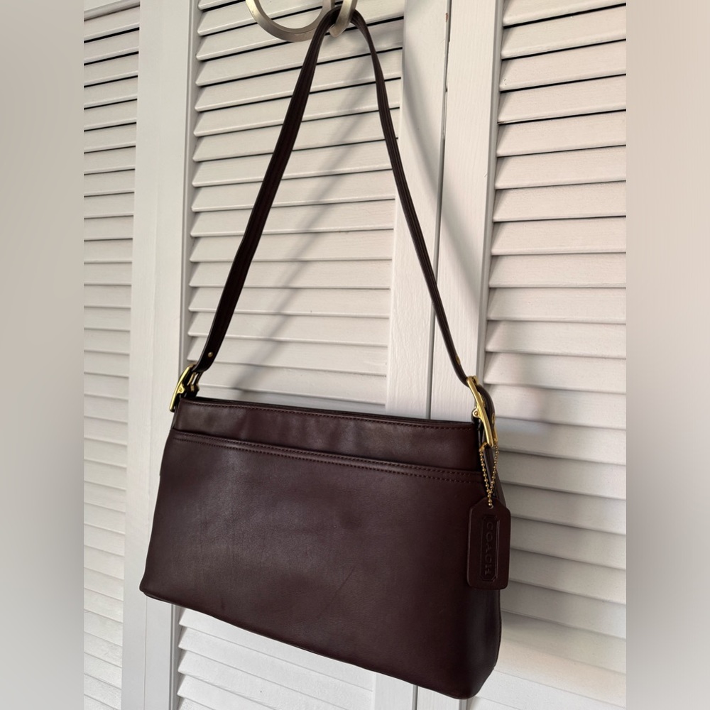 Coach vintage brown leather hobo shoulder bag No C23-9861